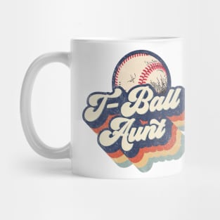 Retro T-Ball Aunt Mother's Day Mug